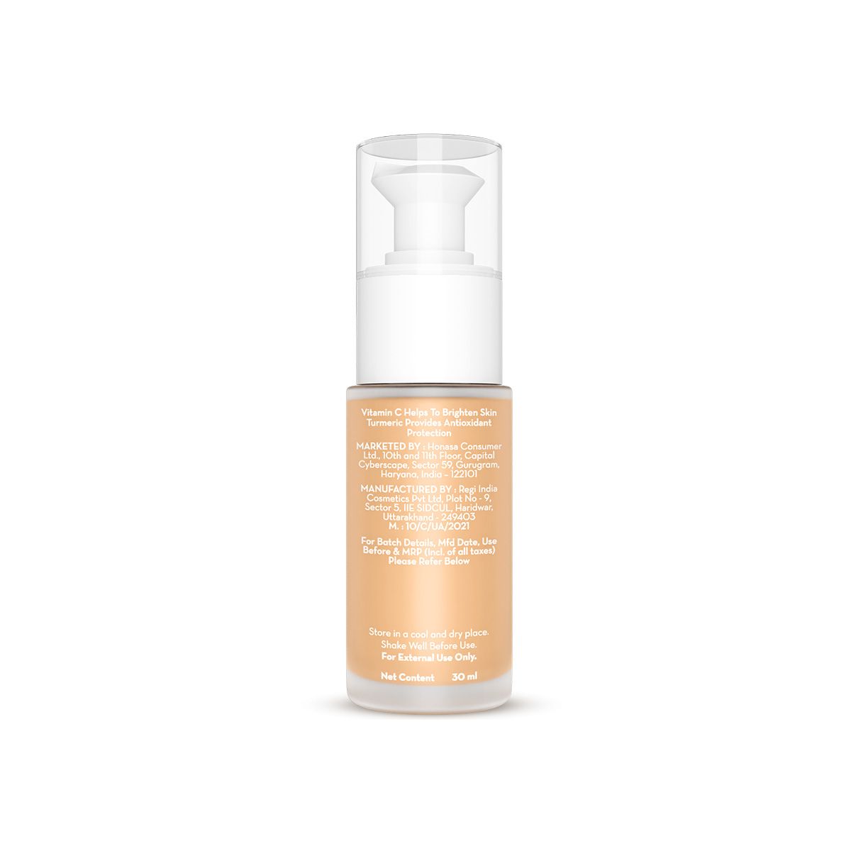 Mamaearth Hydra-Glow Full Coverage Foundation With Vitamin C & Turmeric, 30ml | Crme Glow - Image 10 - Buy from Indicrest
