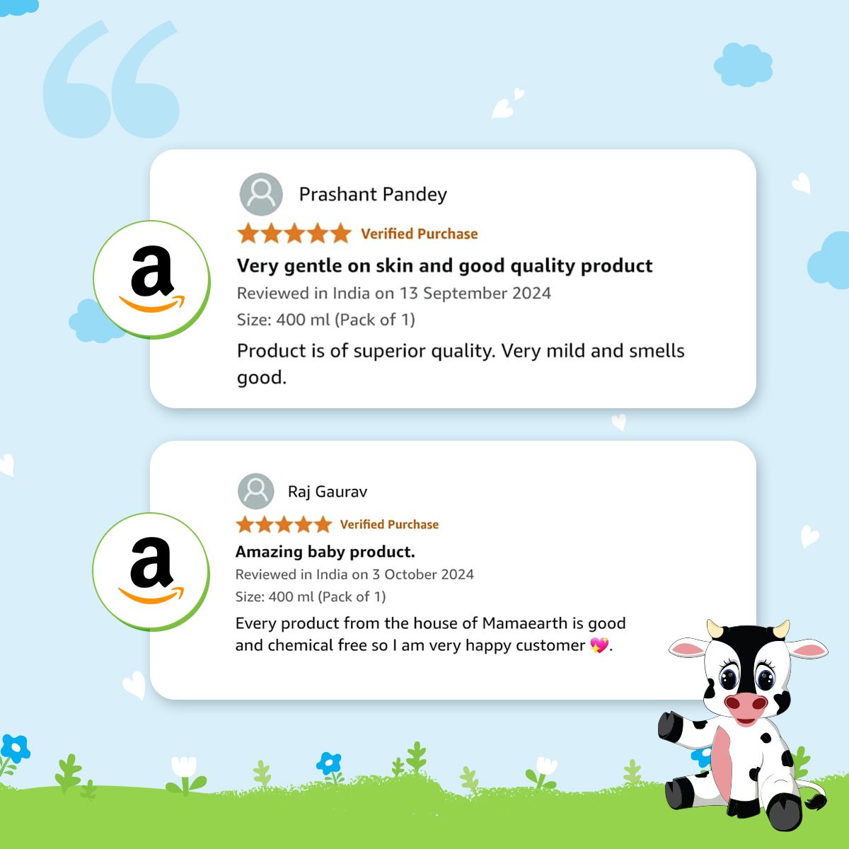 Mamaearth Milky Soft Head to Toe Wash With Oats, Milk, and Calendula for Babies, Pack of 2 X 400ml - Image 8 - Buy from Indicrest