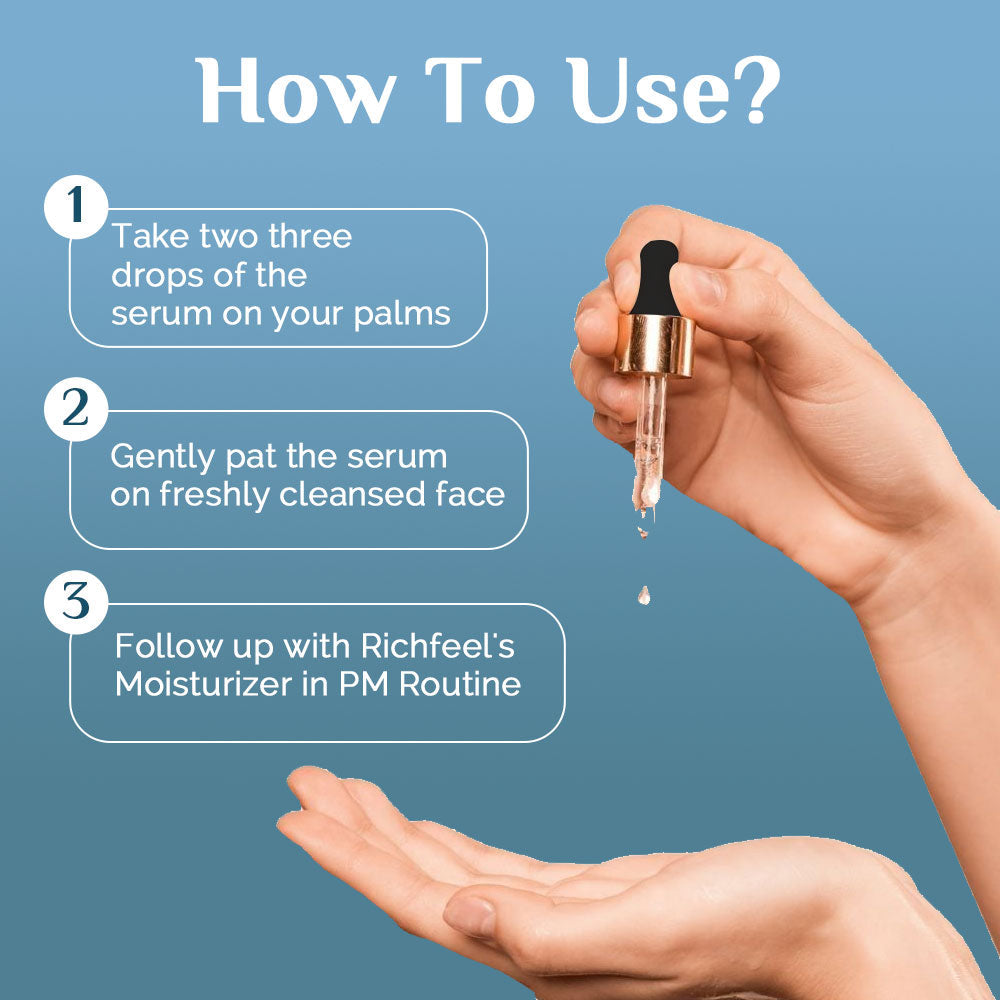 Richfeell Anti Ageing Night Repair Serum 25ML - Image 7 - Buy from Indicrest