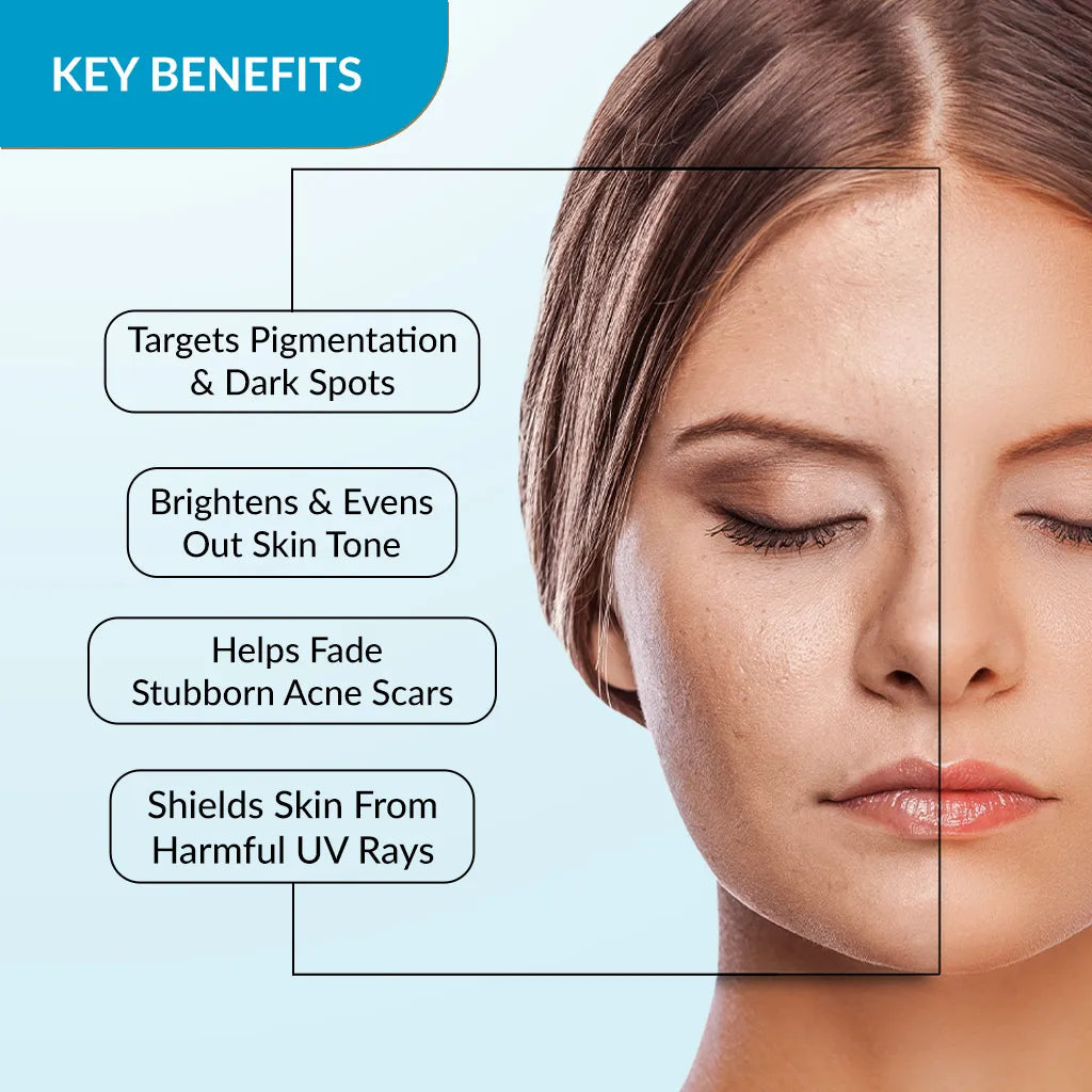 Fixderma Anti Pigmentation & Brightening Skarfix-TX CSMS Combo | Complete Skincare Routine for Hyperpigmentation, Face Cleanser 75g + Face Serum 30ml + Cream 15g + Sunscreen 40g - Image 4 - Buy from Indicrest