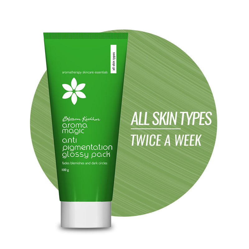 Aroma Magic Anti-Pigmentation Glossy Pack For Blemishes & Dark Circles, 100g - Buy from Indicrest