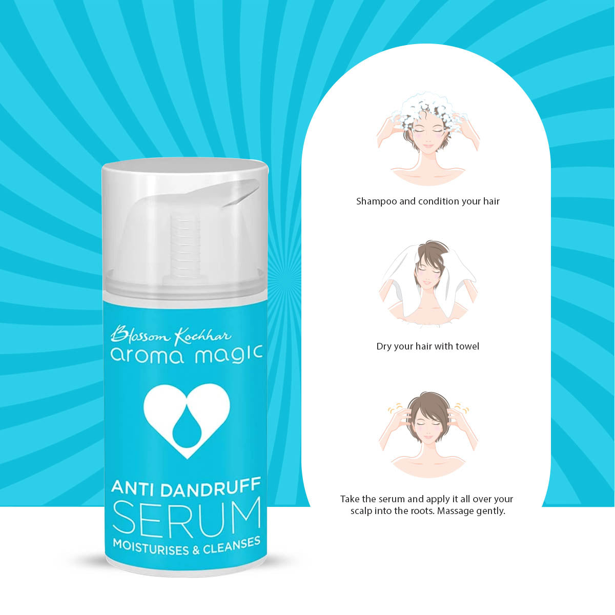 Aroma Magic Anti Dandruff Serum, 30ml - Image 3 - Buy from Indicrest