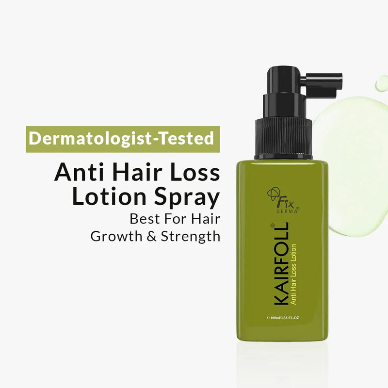 Fixderma Kairfoll Anti Hair Loss Lotion | Nourishes Roots and Prevents Hair Thinning, 100ml - Buy from Indicrest