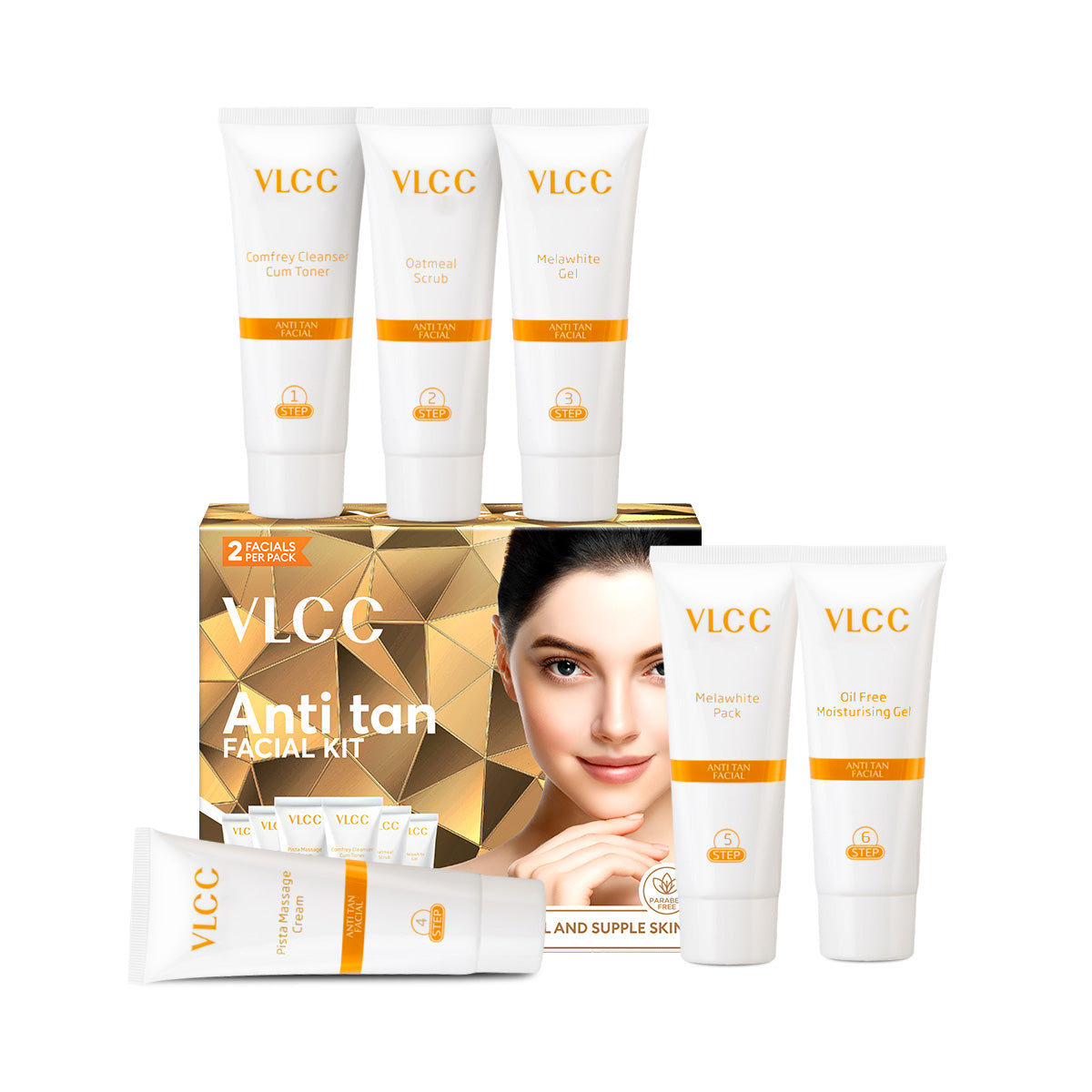 VLCC Anti Tan Single Facial Kit - 60 g - Image 3 - Buy from Indicrest