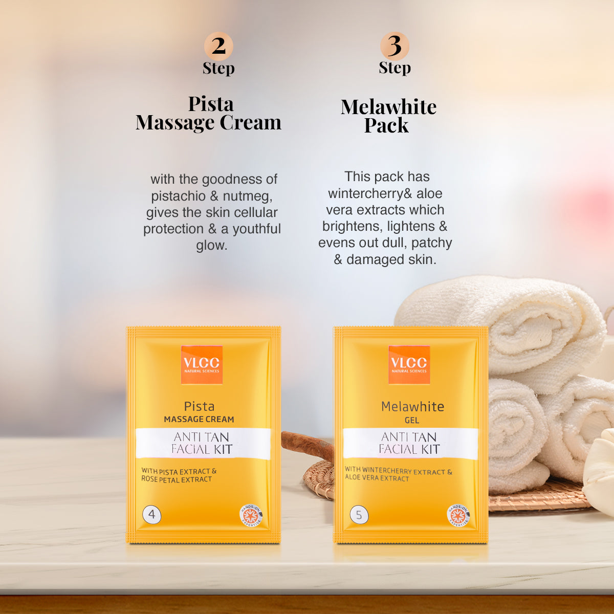VLCC Salon Series Anti-Tan and Gold Facial Kit - Image 4 - Buy from Indicrest