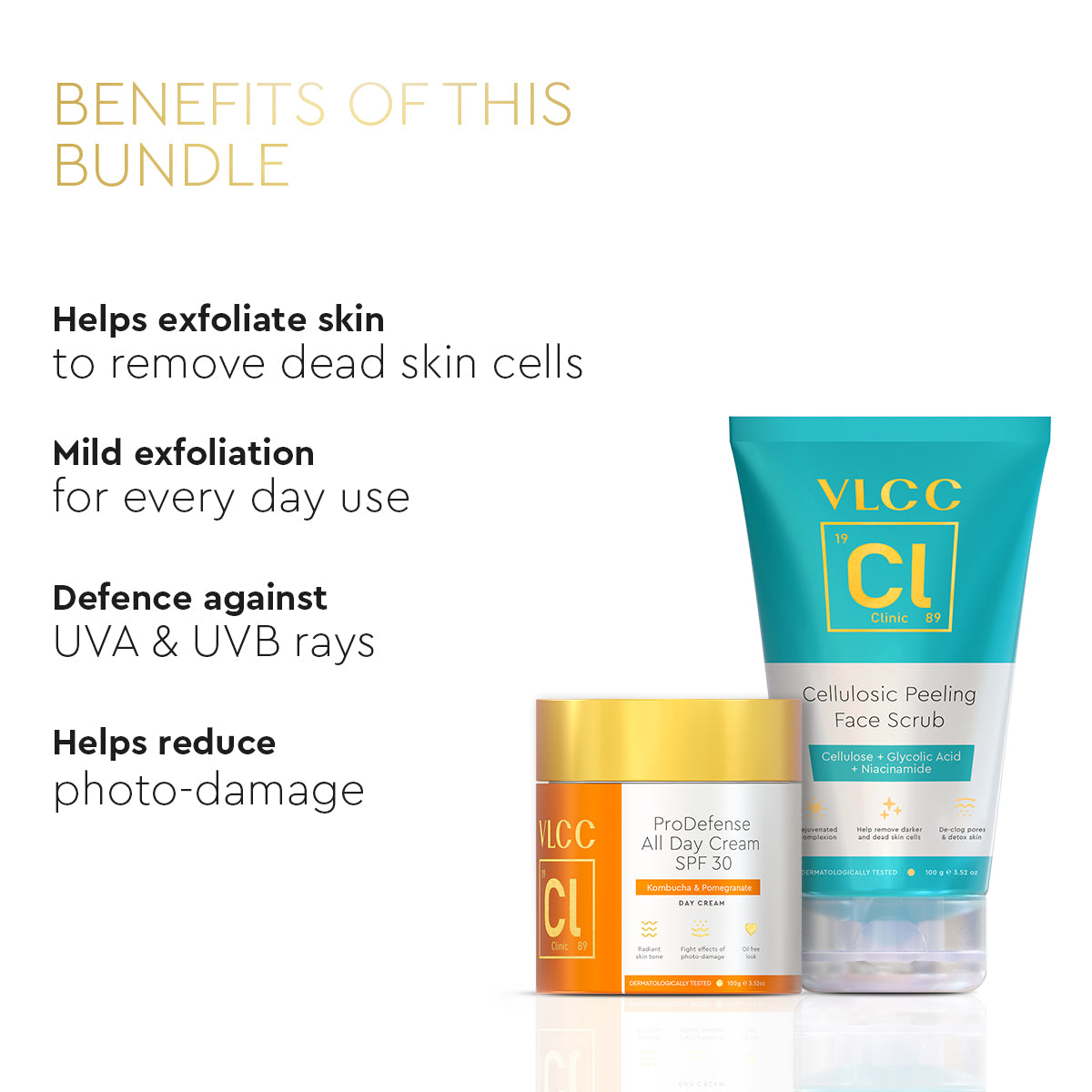 VLCC Peel and Protect Anti Tan Kit With AHA, Enzymes , Hyaluronic Acid - Image 3 - Buy from Indicrest