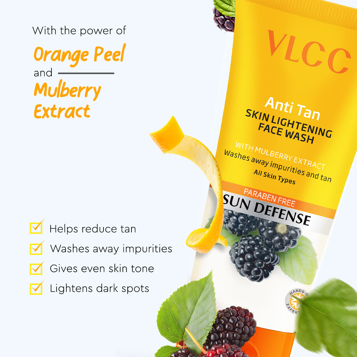 VLCC Anti Tan Skin Lightening Face Wash - 300 ml - Buy One Get One - Image 4 - Buy from Indicrest