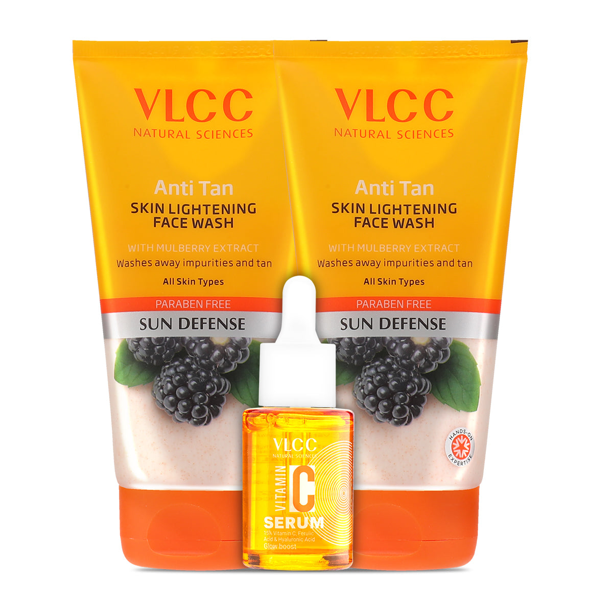 VLCC Anti Tan Skin Lightening Face Wash and Vitamin C Night Serum - Buy from Indicrest