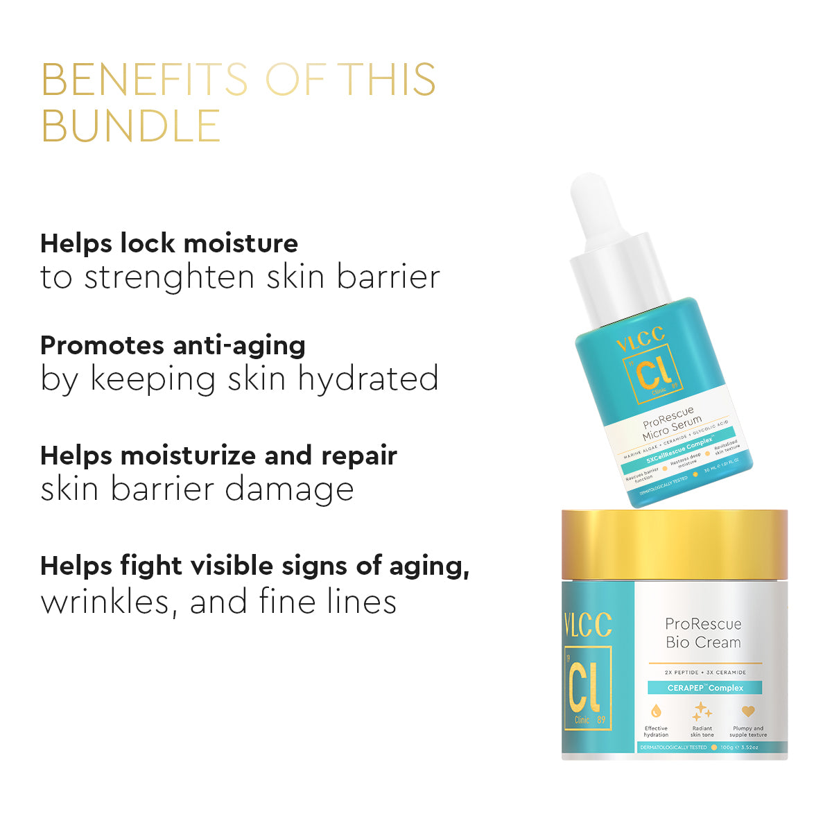 VLCC 5X Anti Ageing Skin Repair Kit with Ceramides and Peptides - Image 3 - Buy from Indicrest