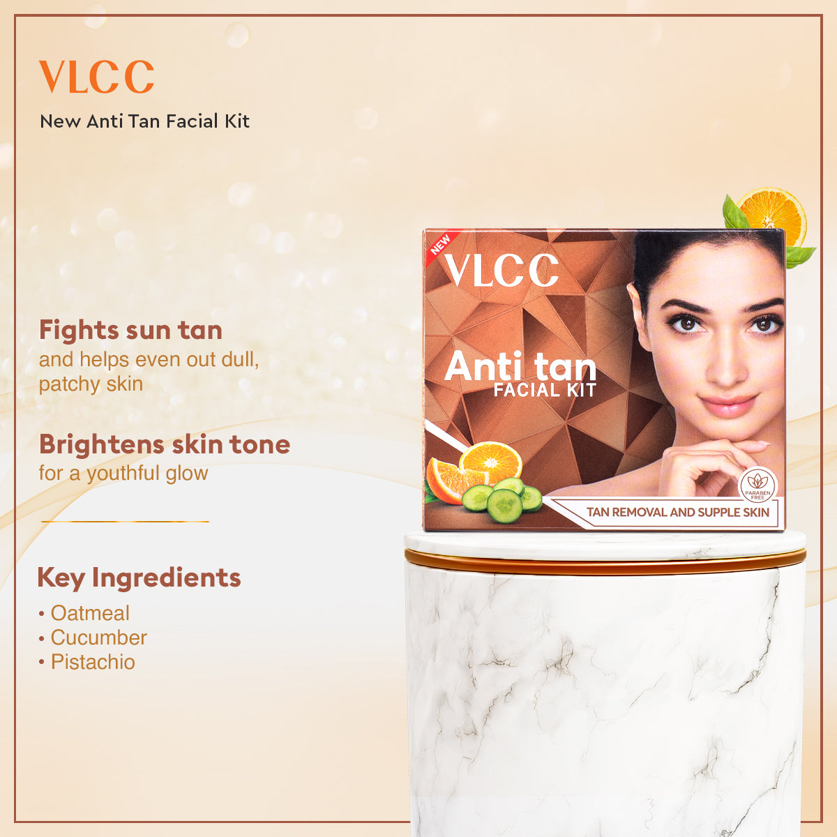 VLCC Anti Tan Facial Kit and Bright Glow Serum Facewash with Vitamin C and Mullberry Combo - Image 3 - Buy from Indicrest