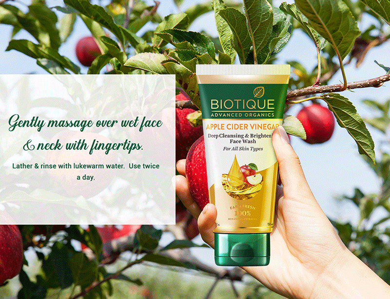 Biotique Apple Cider Vinegar face wash, 150ml - Image 9 - Buy from Indicrest