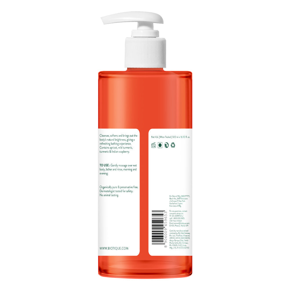 Biotique Apricot Refreshing Body Wash, 500ml - Image 2 - Buy from Indicrest