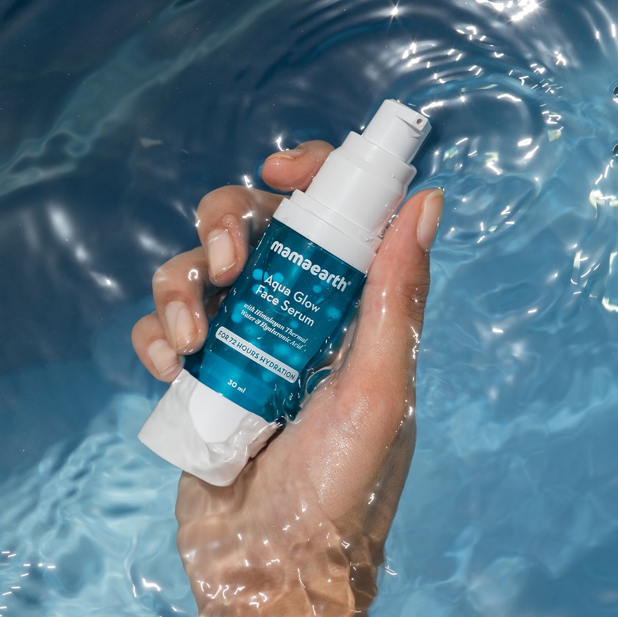 Mamaearth Aqua Glow Face Serum with Himalayan Thermal Water and Hyaluronic Acid, 30ml - Image 2 - Buy from Indicrest