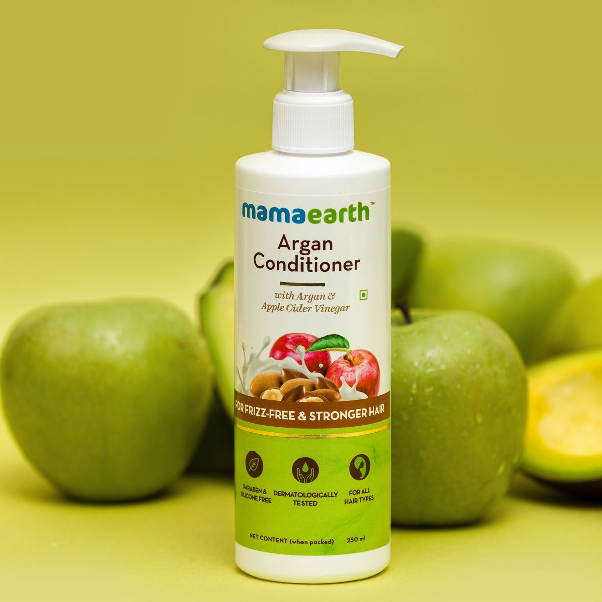 Mamaearth Argan Conditioner with Argan and Apple Cider Vinegar for Frizz-Free and Stronger Hair, 250ml - Image 2 - Buy from Indicrest
