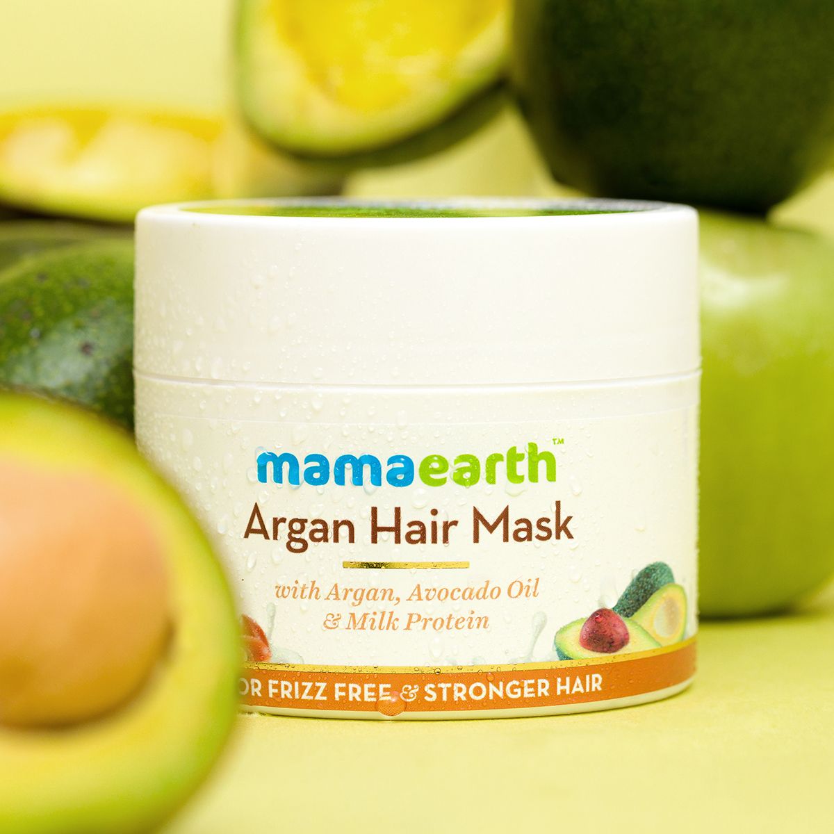 Mamaearth Argan Hair Mask with Argan, Avocado Oil, and Milk Protein for Frizz-free and Stronger Hair-200ml - Image 2 - Buy from Indicrest