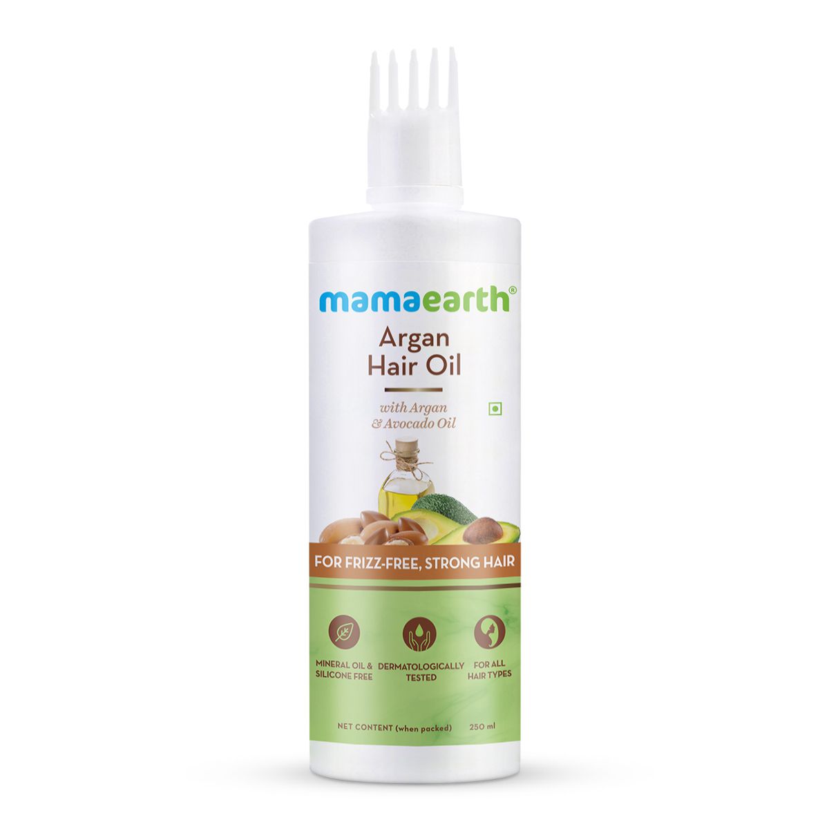 Mamaearth Argan Hair Oil with Argan Oil and Avocado Oil for Frizz-Free and Stronger Hair, 250ml - Image 7 - Buy from Indicrest
