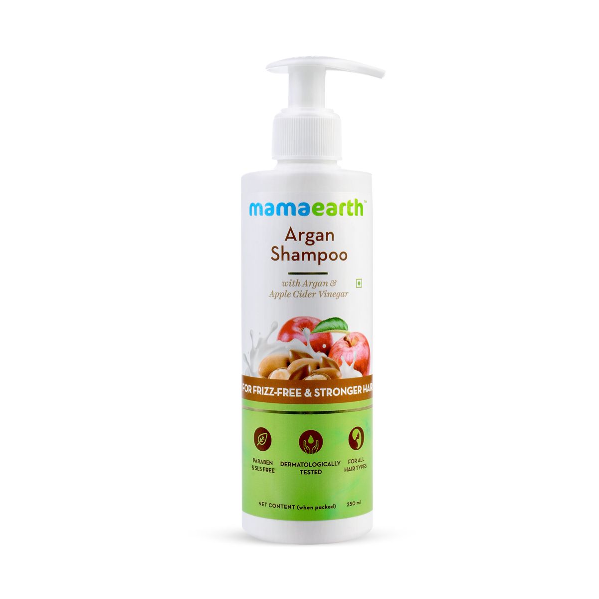 Mamaearth Argan Shampoo with Argan and Apple Cider Vinegar for Frizz-free and Stronger Hair, 250ml - Image 8 - Buy from Indicrest