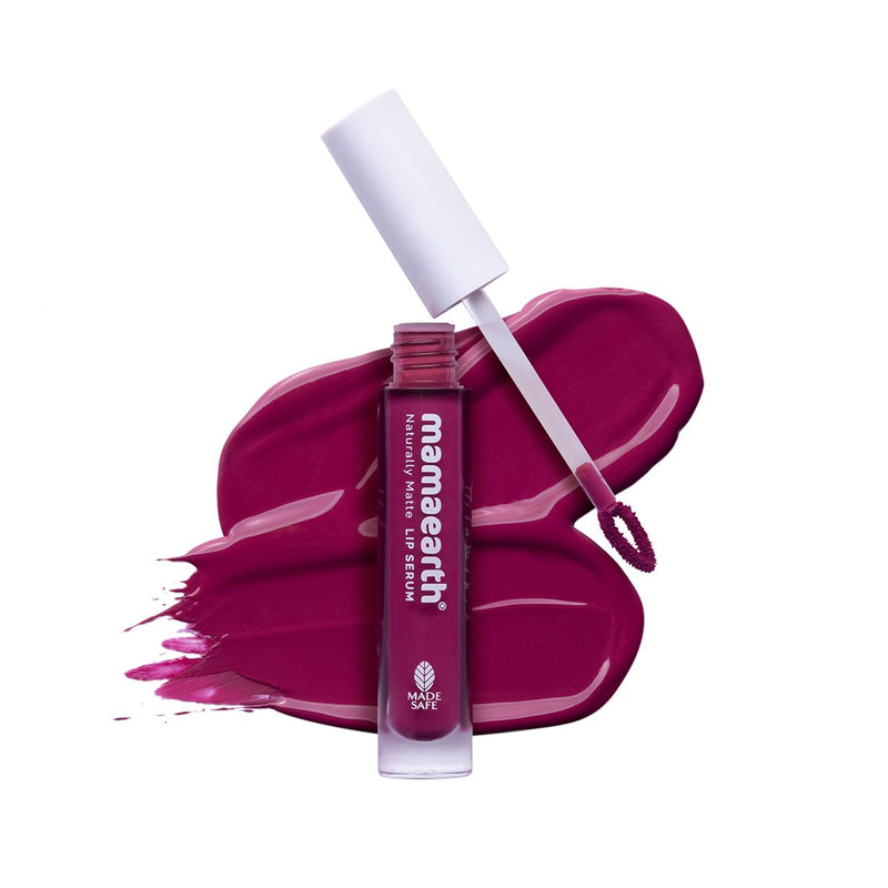 Mamaearth Naturally Matte Liquid Lipstick, 3ml | Berryddict Magenta - Buy from Indicrest