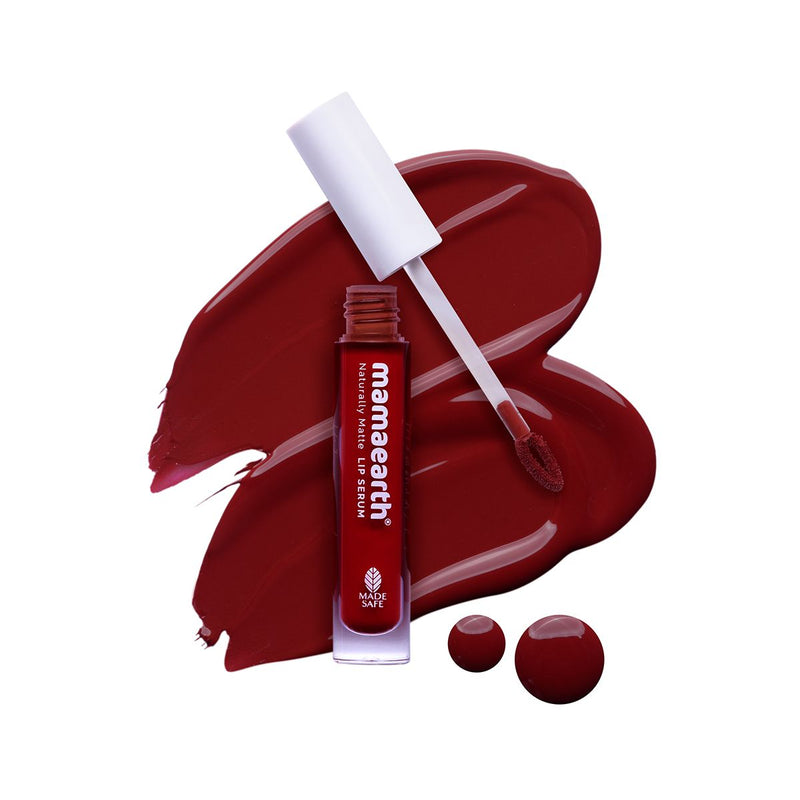 Mamaearth Naturally Matte Liquid Lipstick, 3ml | Chirpy Cherry - Buy from Indicrest