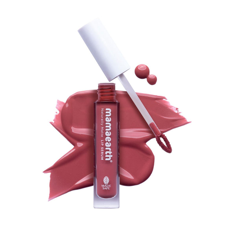 Mamaearth Naturally Matte Liquid Lipstick, 3ml | Rosy Nude - Buy from Indicrest