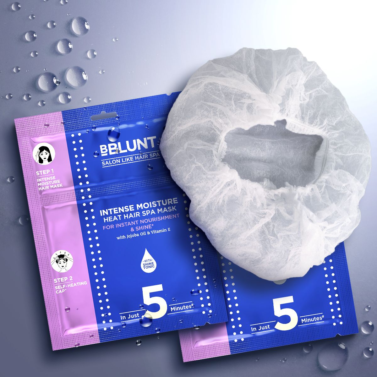 Bblunt Intense Moisture Heat Hair Spa Mask with Jojoba Oil & Vitamin E for SalonLike Hair Spa at Home, 70g, Pack of 2 - Image 16 - Buy from Indicrest