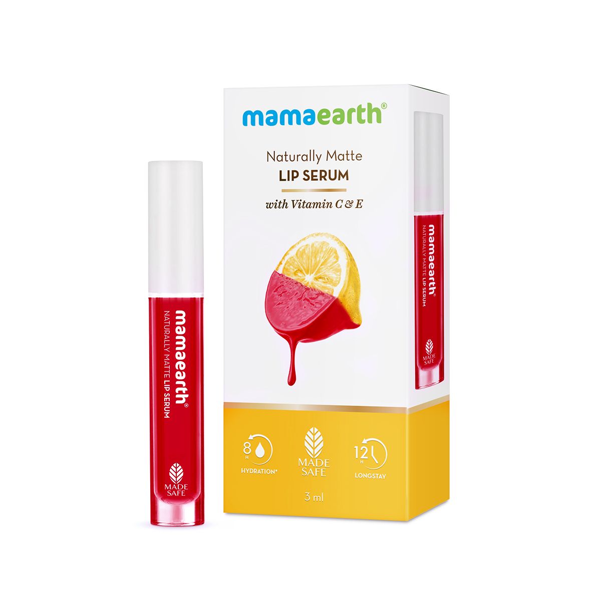 Mamaearth Naturally Matte Liquid Lipstick, 3ml | Beet It Red - Image 8 - Buy from Indicrest