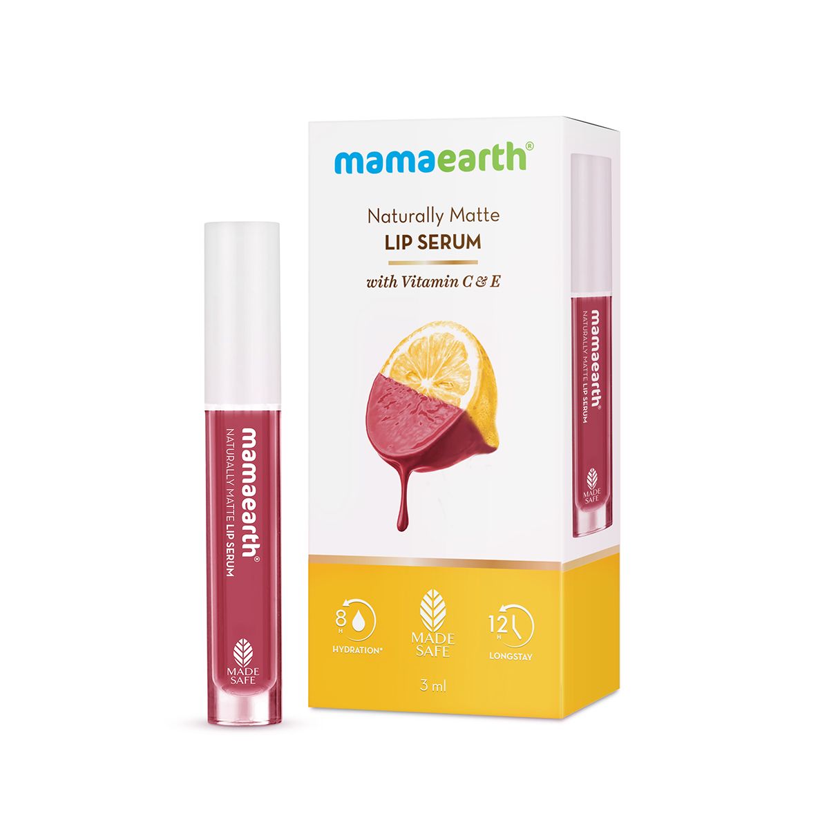 Mamaearth Naturally Matte Liquid Lipstick, 3ml | Rosy Nude - Image 8 - Buy from Indicrest