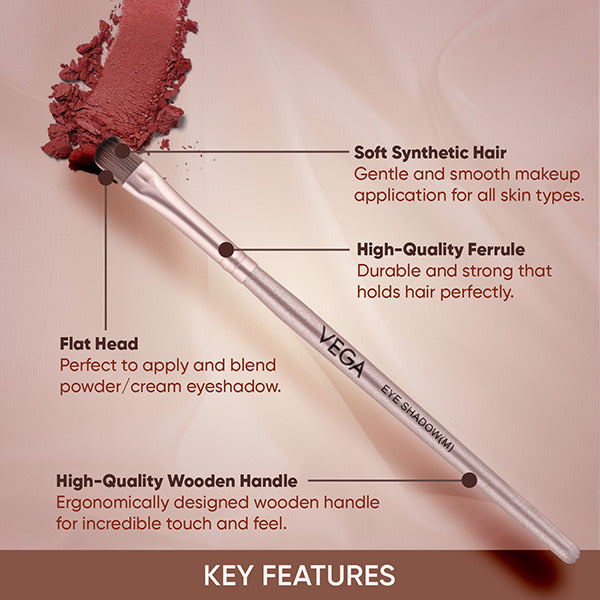 Vega EYE SHADOW BRUSH(M) - MBN-02 Buy at Indicrest Image 3