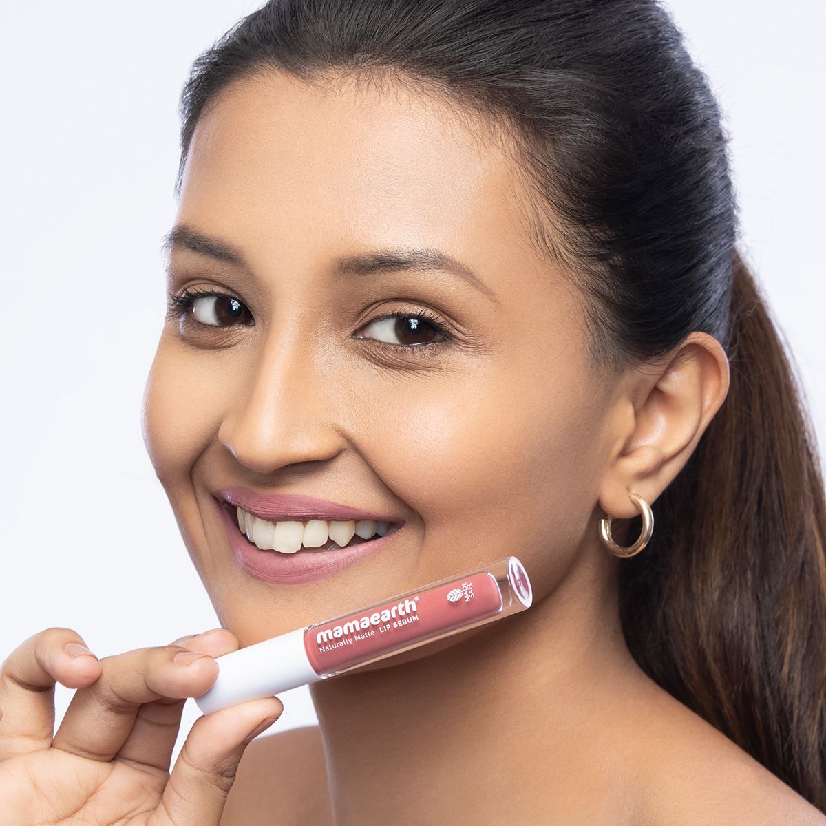 Mamaearth Naturally Matte Liquid Lipstick, 3ml | Rosy Nude - Image 2 - Buy from Indicrest