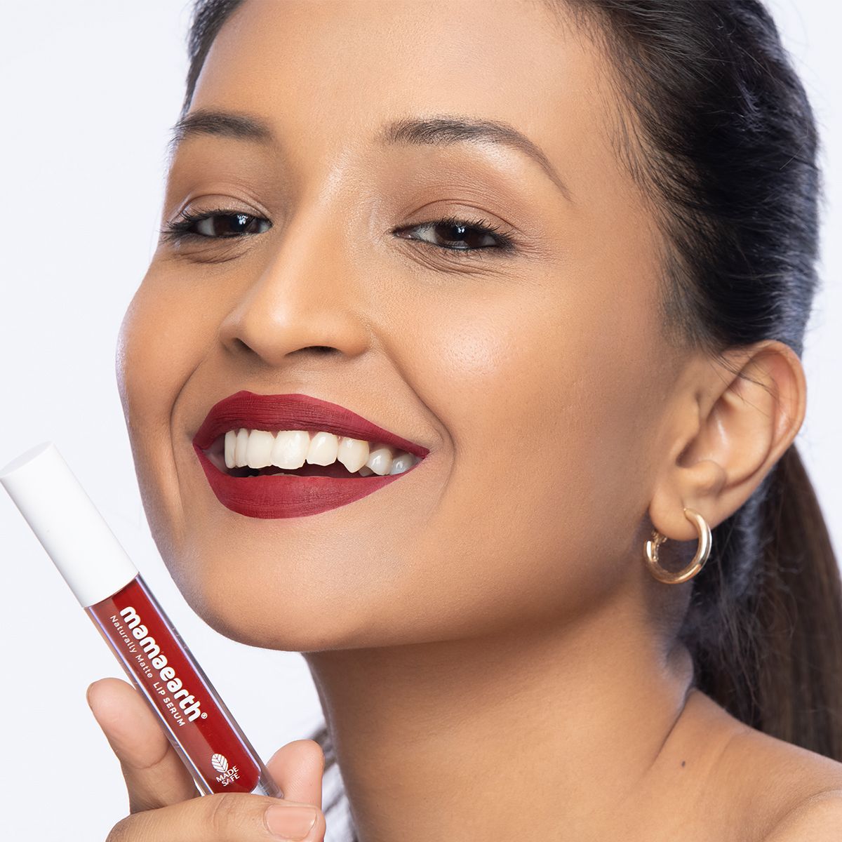 Mamaearth Naturally Matte Liquid Lipstick, 3ml | Chirpy Cherry - Image 2 - Buy from Indicrest