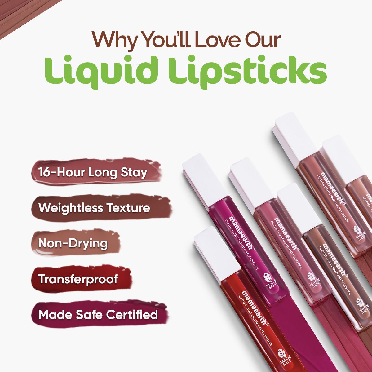 Mamaearth Feather Light Liquid Matte Lipstick, Red Velvet, 3.5ml - Image 3 - Buy from Indicrest