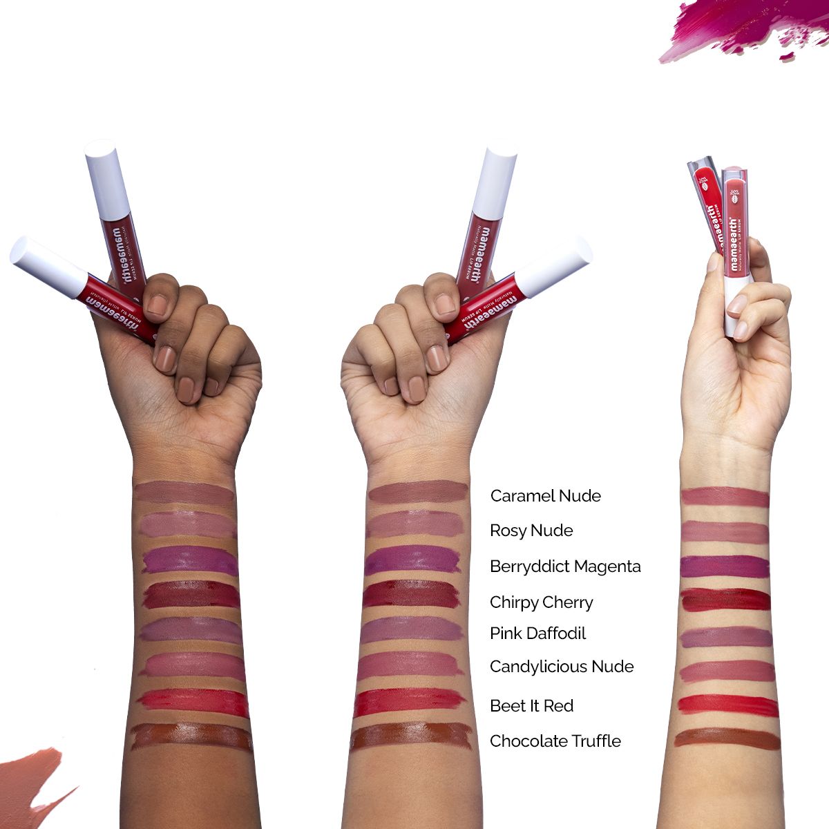 Mamaearth Naturally Matte Liquid Lipstick, 3ml | Rosy Nude - Image 4 - Buy from Indicrest