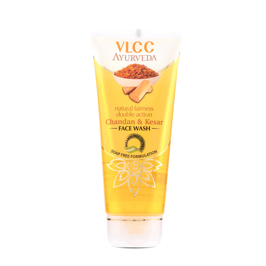 VLCC Ayurveda Natural Fairness Chandan and Kesar Face Wash - 100 ml - Buy from Indicrest