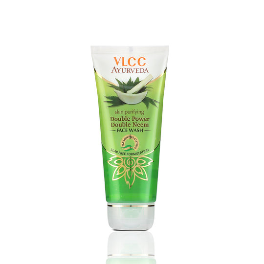VLCC Ayurveda Skin Purifying Double Power Double Neem Face Wash - 100 ml - Buy from Indicrest