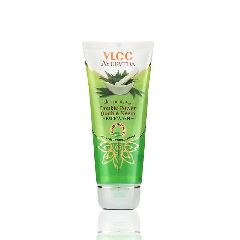 VLCC Ayurveda Skin Purifying Double Power Double Neem Face Wash - 100 ml - Buy from Indicrest