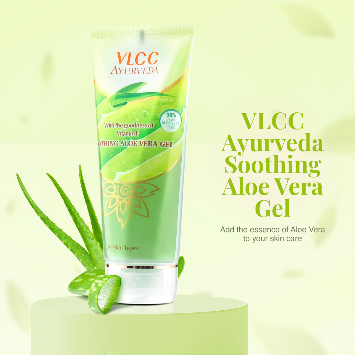 VLCC Ayurveda Soothing Aloe Vera Gel - 100 g - Image 2 - Buy from Indicrest