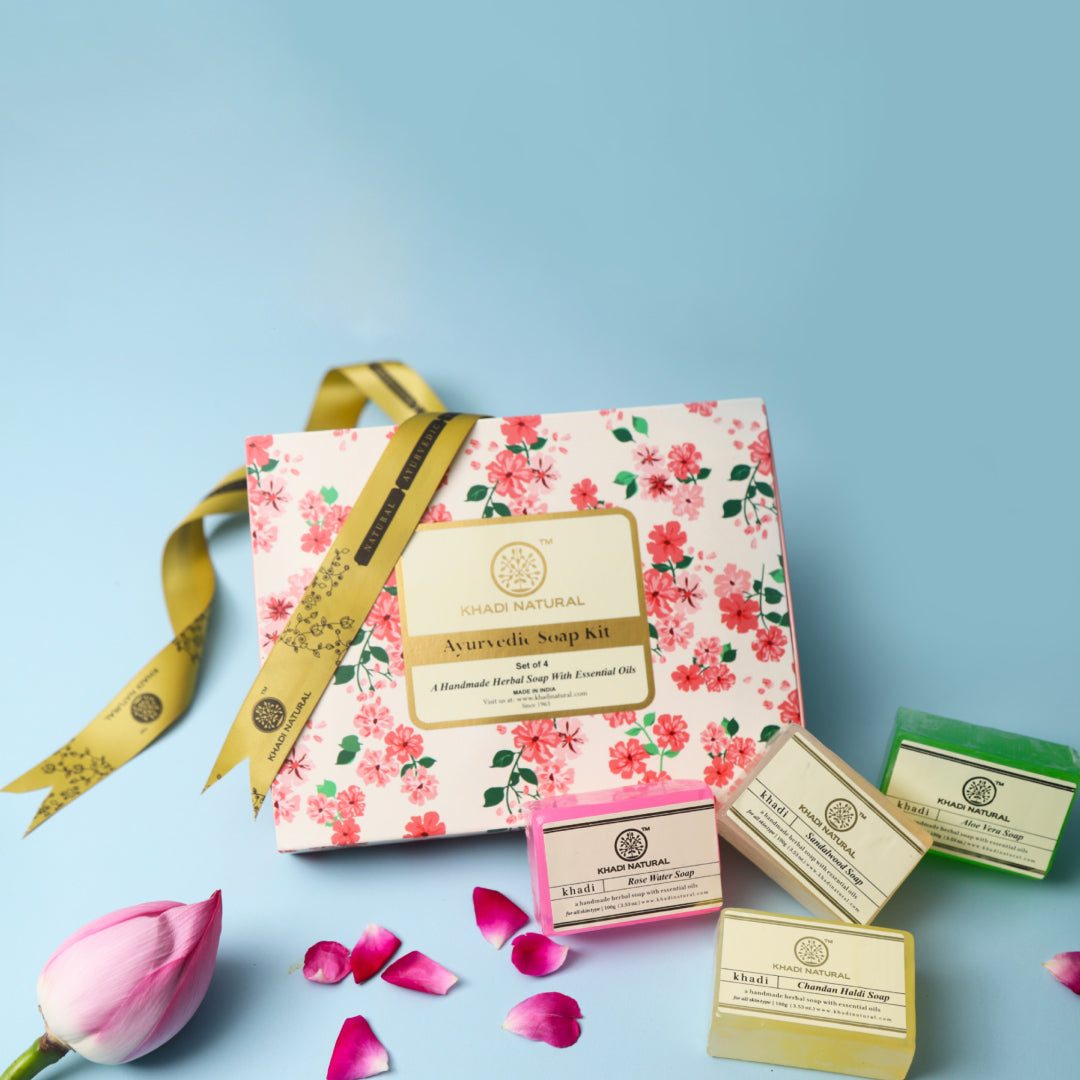 Khadi Natural Ayurvedic Soap Kit Combo Pack Of 4 – 100gm Each - Image 6 - Buy from Indicrest