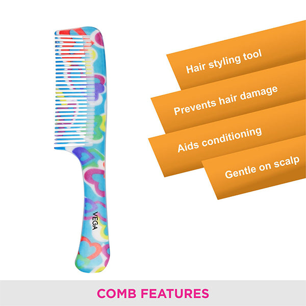 Vega Iris Grooming Comb - DC-1264