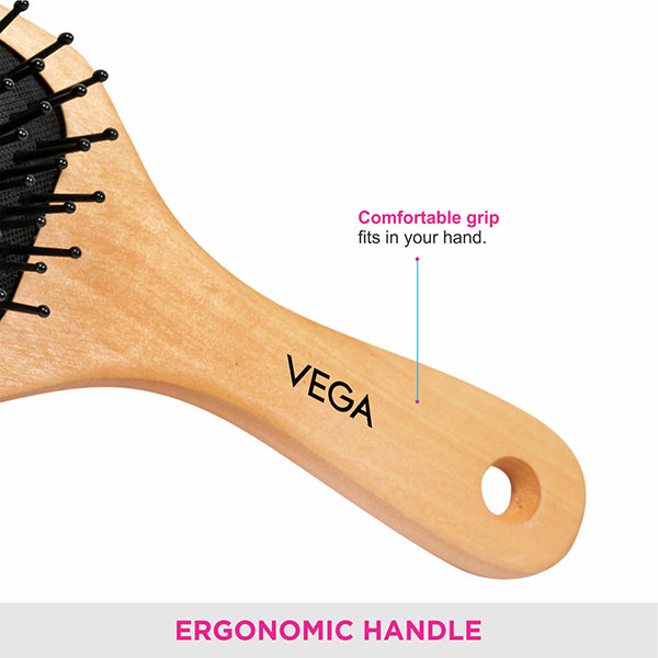 Vega Paddle Brush (Wooden) - E2-PBS