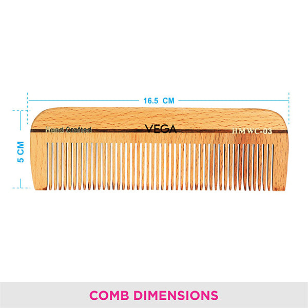 Vega Dressing Wooden Comb - HMWC-03