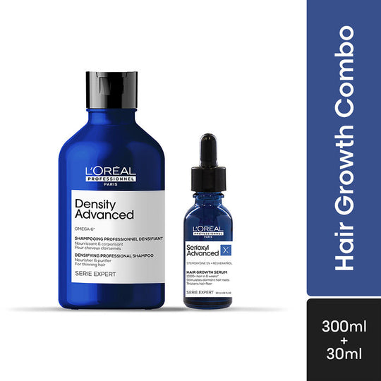 L'Oreal Professionnel Density Advanced Shampoo 300ml & Serioxyl Advanced Leave-In Serum 30ml Combo(2pcs) Buy at Indicrest