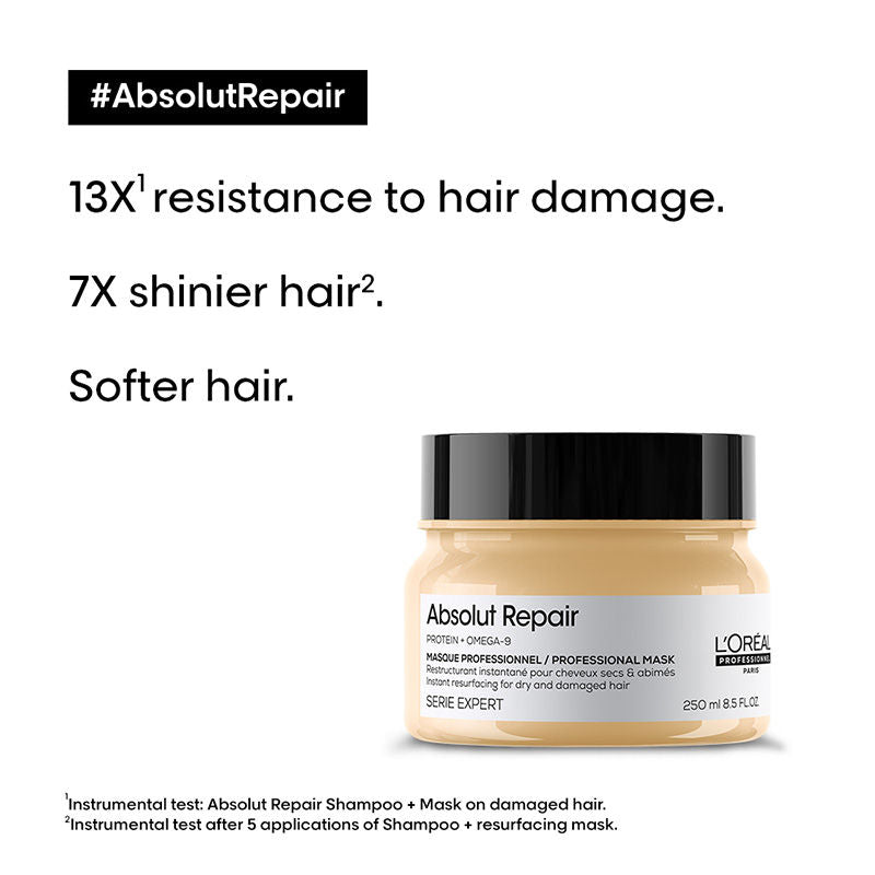 L'Oreal Professionnel Density Advanced Shampoo, Absolut Repair Mask & Advanced Leave-In Serum Combo
(3pcs)5858