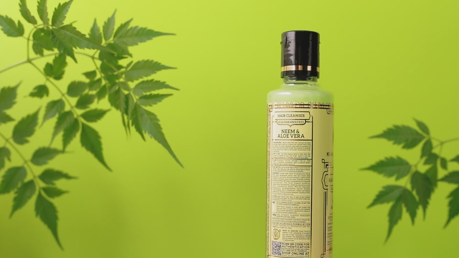 Khadi Natural Neem & Aloevera Hair Cleanser SLS & Paraben Free - 210ml - Image 6 - Buy from Indicrest