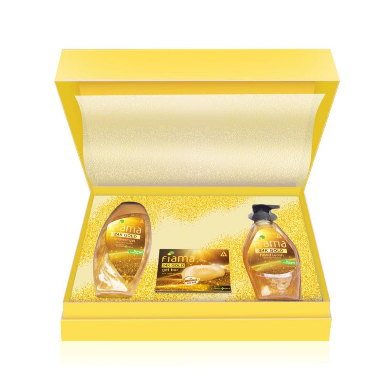 Fiama Luxury Gold Collection Gift Box Set, 775g Buy at Indicrest
