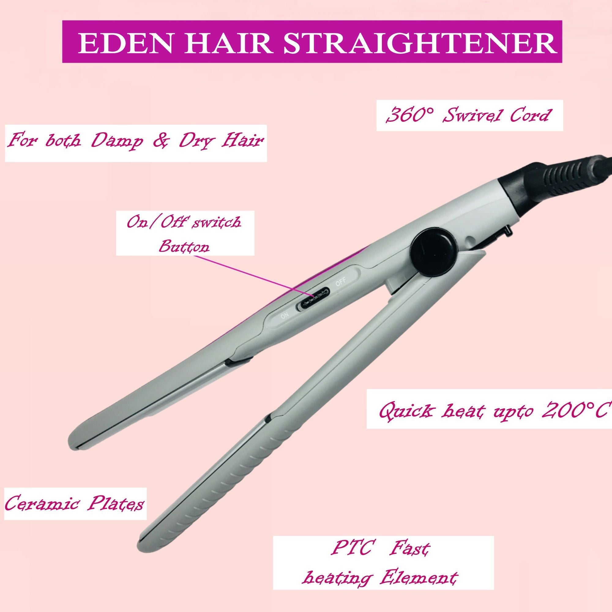Babila Eden Hair Straightener, 1 piece Buy at Indicrest Image 5
