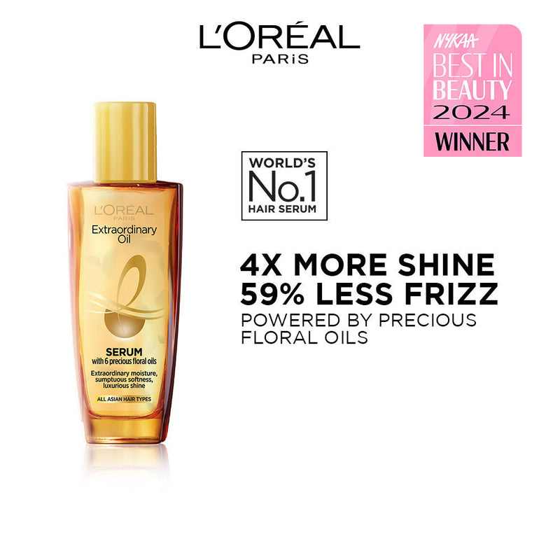 L'Oreal Paris Extraordinary Oil Hair Serum Anti-frizz serum with UV and Heat Protection, 30ml Buy at Indicrest