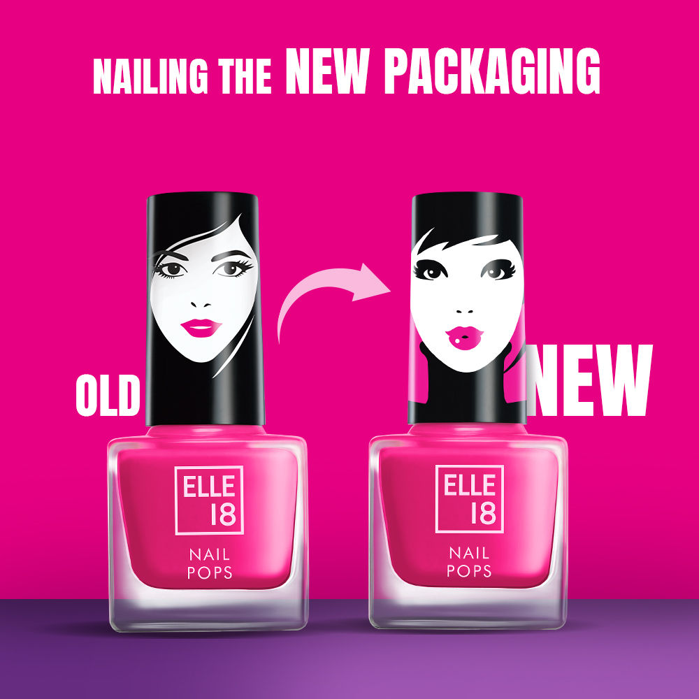 Elle 18 il Pops il Polish Glossy Finish, Quick-drying & Long Wearing - 160, 5ml Buy at Indicrest Image 3