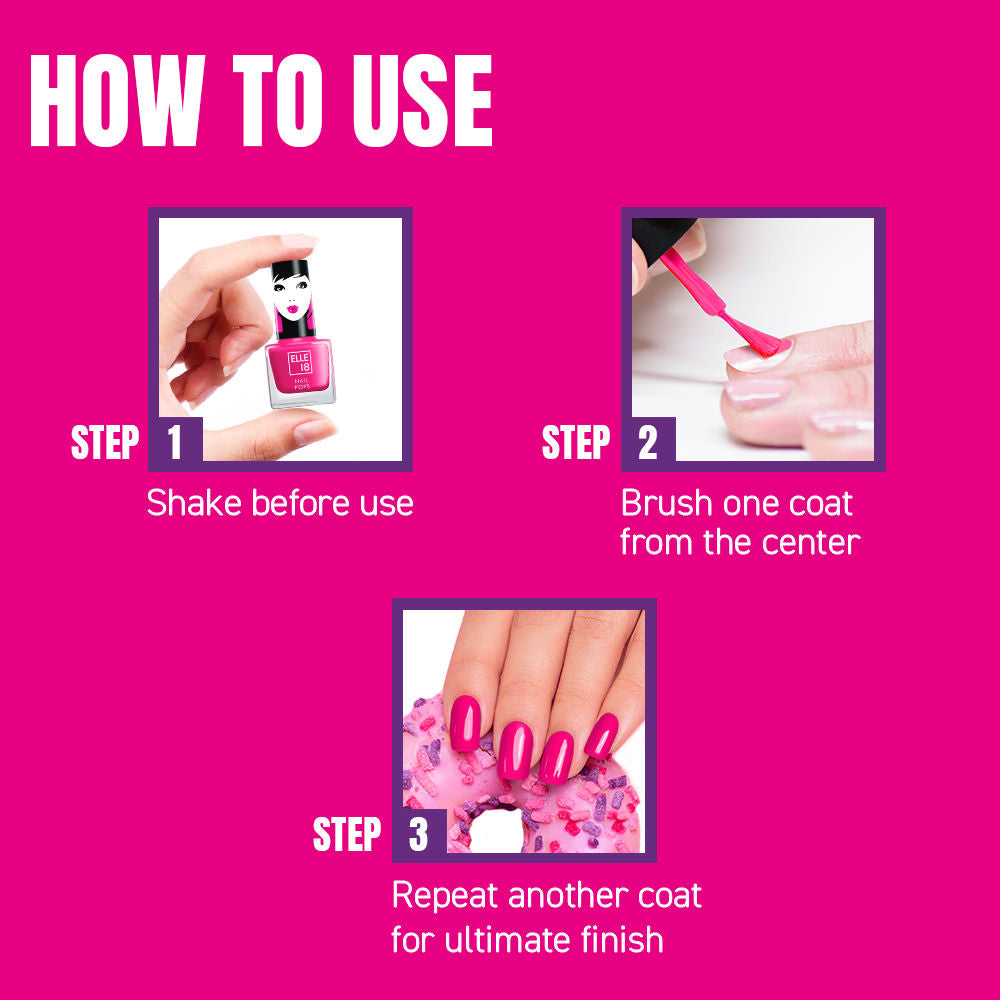 Elle 18 il Pops il Polish Glossy Finish, Quick-drying & Long Wearing - 160, 5ml Buy at Indicrest Image 7