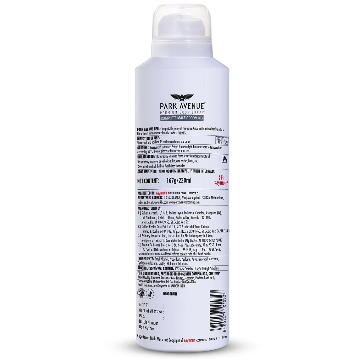 Park Avenue Mega Pack Signature Deo Neo, 167g