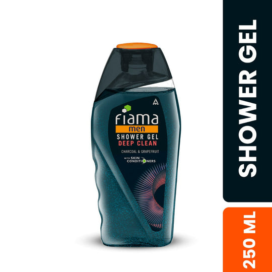 Fiama Men’s Shower Gel Deep Clean, Body Wash with Charcoal & Graperuit for Refreshed Skin, 250ml Buy at Indicrest